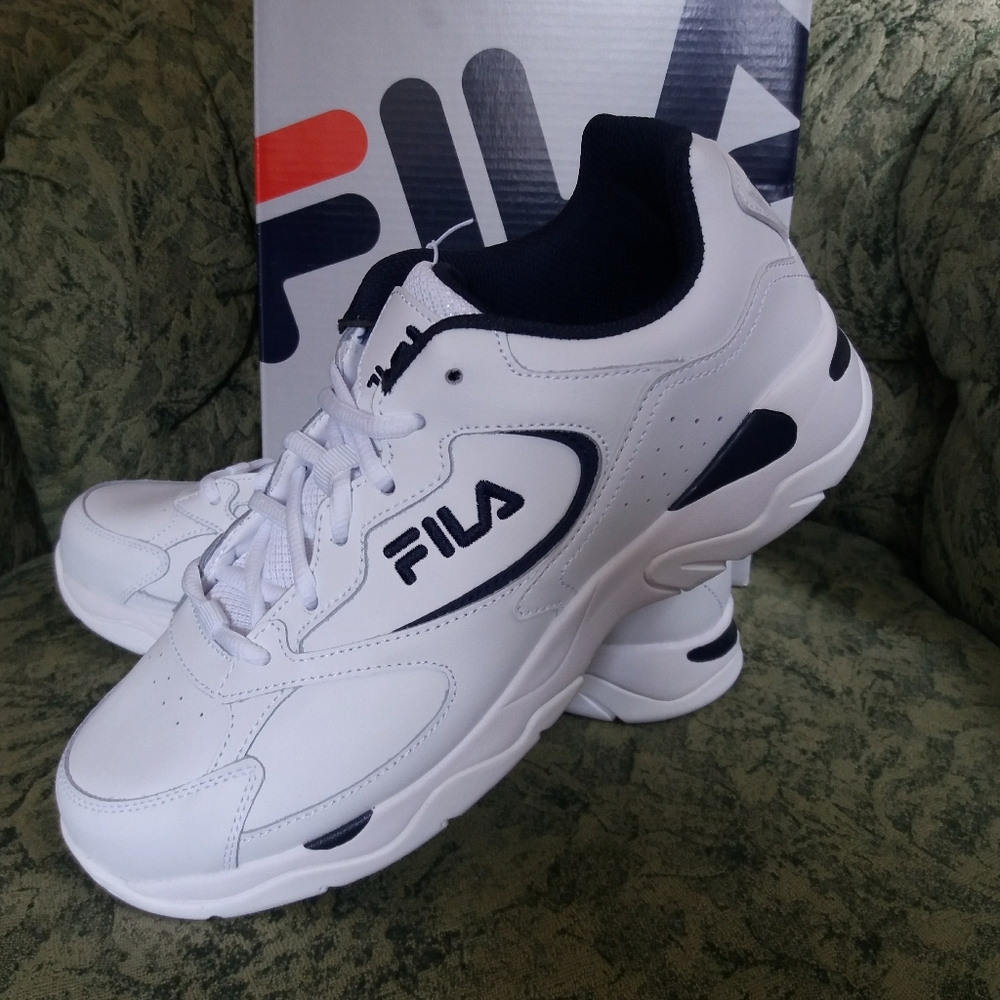 Fila Men's LeatherTre Runner Shoe US 12